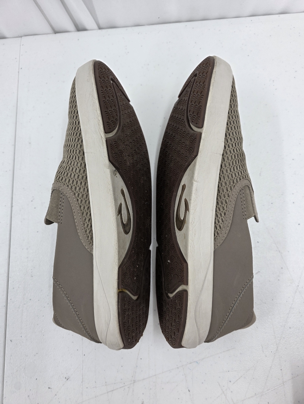 OluKai Lae‘ahi Slip-On Sneakers Mens Size 10 Clay Fabric Mesh Casual 10443-1010. - Picture 7 of 10